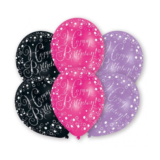 Picture of PINK CELEBRATION LATEX BALLOON 11 INCH X6
